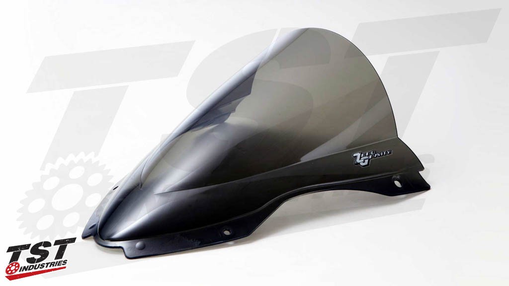 Zero Gravity Double Bubble Windscreen for Kawasaki ZX-10R 2016-2020 (shown in Light Smoke).