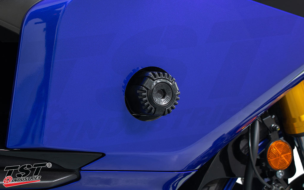 TST Shock Absorbing Frame Sliders for Yamaha YZF-R3 2025+