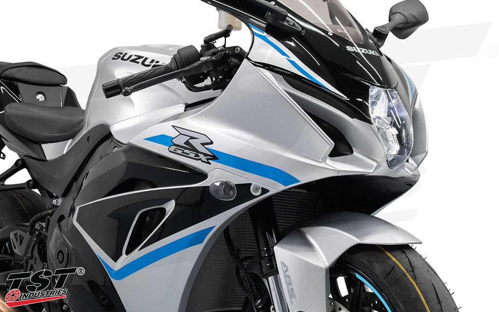 TST HALO Front Flushmount LED Turn Signals for Suzuki GSX-R1000 / GSX-R1000R 2017+