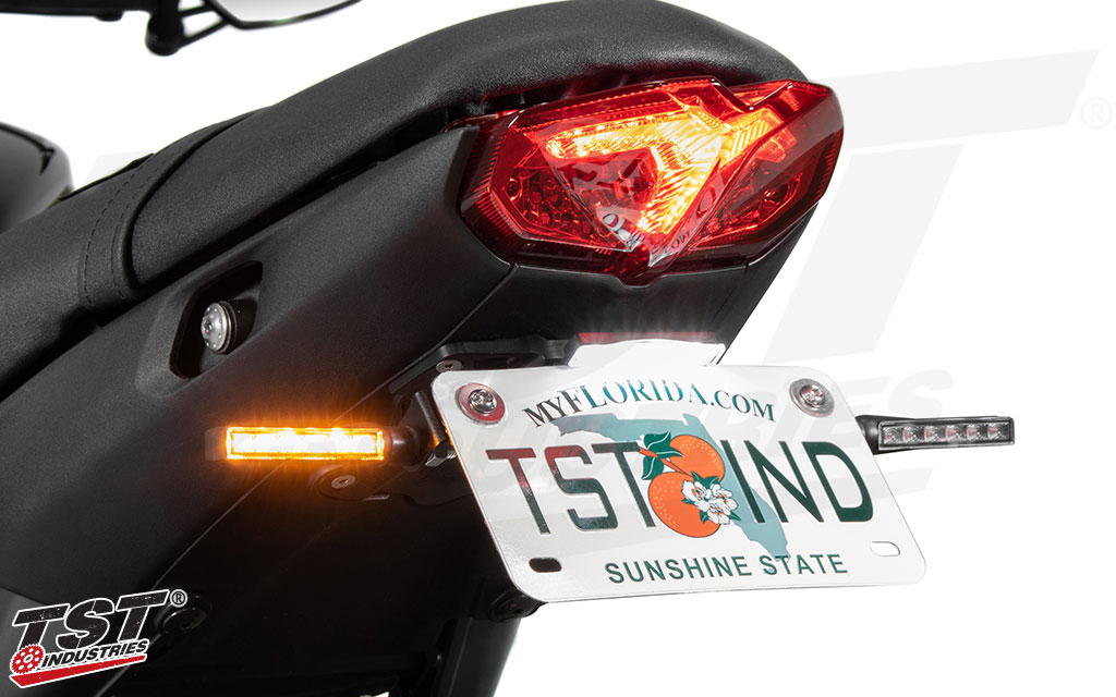 High Mount Turn Signal option using the Rear Turn Signal Bundle and brackets