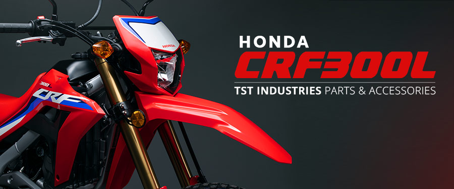 Browse exclusive parts and accessories for your 2021+ Honda CRF300L that you\'ll only find here at TST Industries.