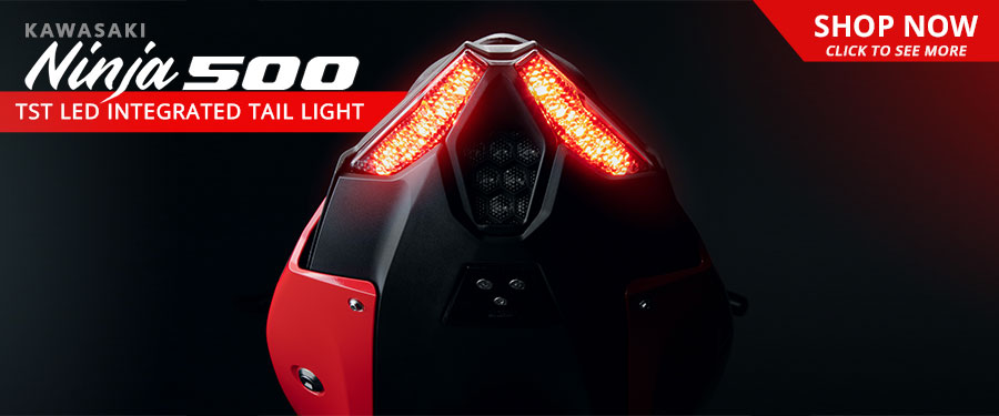 Upgrade your Kawasaki Ninja 500 with the TST LED Integrated Tail Light.