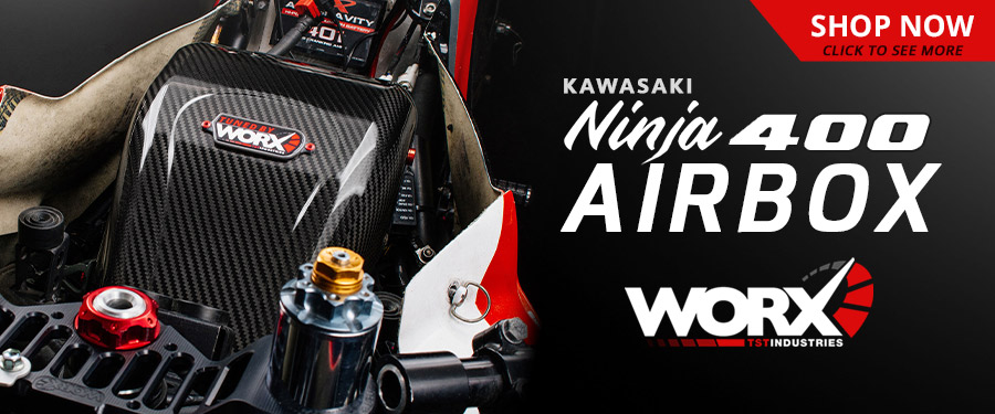 Get your hands on the all-new TST WORX Airbox for the Kawasaki Ninja 400 and improve your top-end performance.