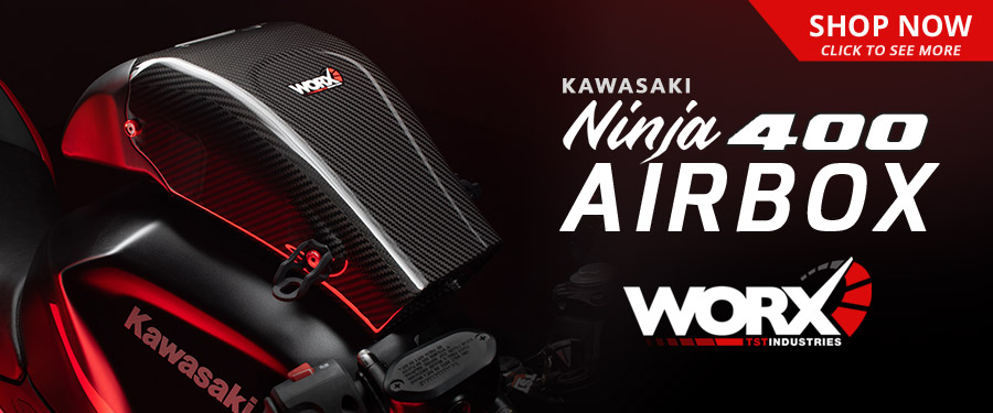 Get your hands on the all-new TST WORX Airbox for the Kawasaki Ninja 400 and improve your top-end performance.