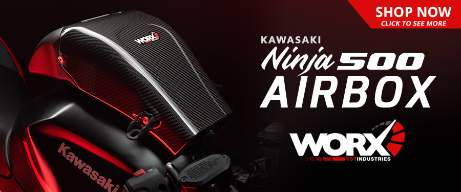 Increase performance of your Kawasaki Ninja 500 with the TST WORX Airbox.