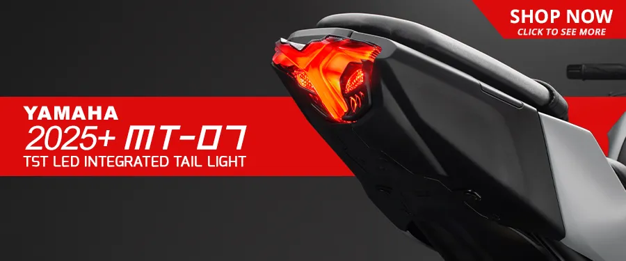 Upgrade your 2025+ Yamaha MT-07 witht the TST Industries LED Integrated Tail Light. Available NOW.