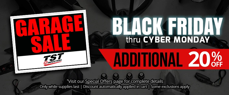 Save an additional 20% on TST Industries Garage Sale.