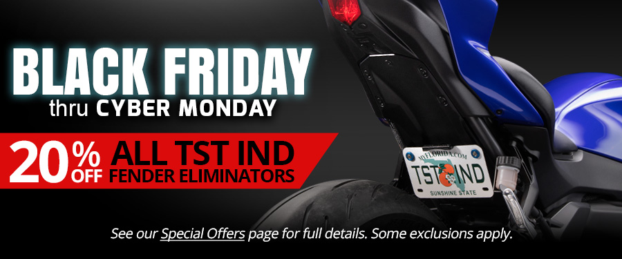 Save 20% on TST Industries Fender Eliminators during our Black Friday Sale.