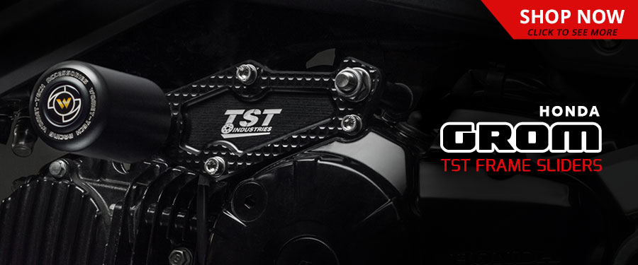 Honda Grom Frame Sliders are available now to provide high quality crash protection.
