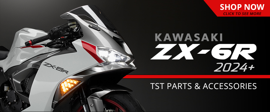 Upgrade your 2024+ Kawasaki ZX-6R with TST Industries Parts & Accessories.