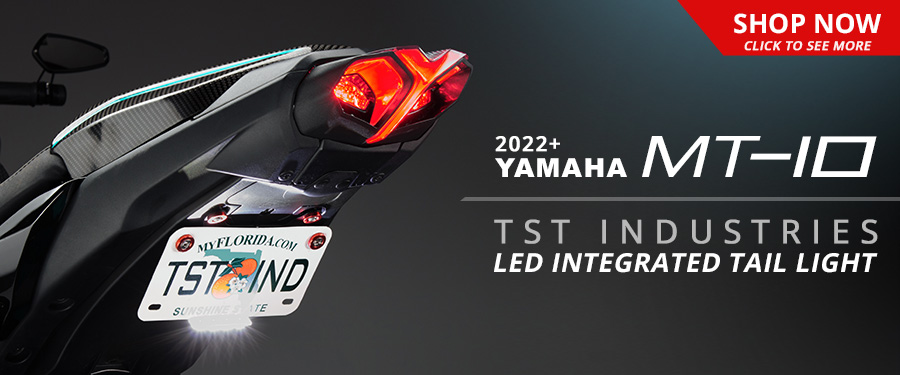 Give your Yamaha MT-10 the upgrade it's been waiting for with the TST Industries exclusive Programmable and Sequential LED Integrated Tail Light.