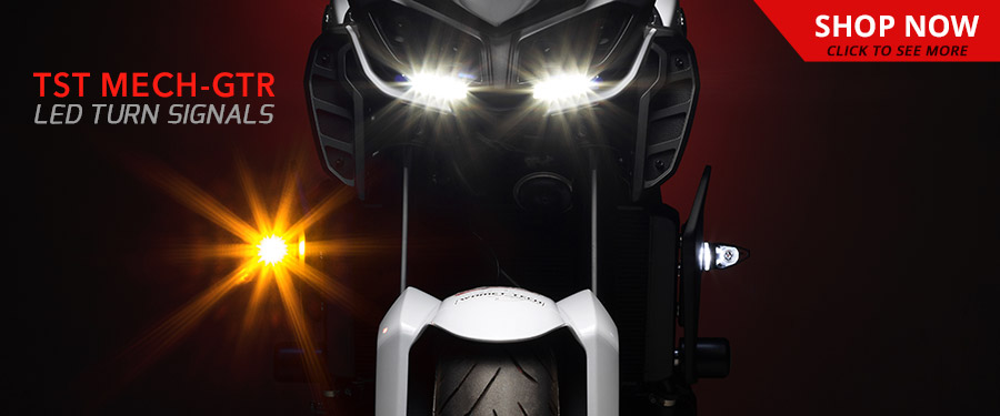 Upgrade your Yamaha FZ-07 / MT-07 with the TST LED MECH-GTR Front Turn Signals.