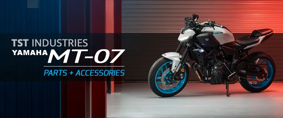 Updated your 2025+ Yamaha MT-07 with parts and accessories from TST Industries.