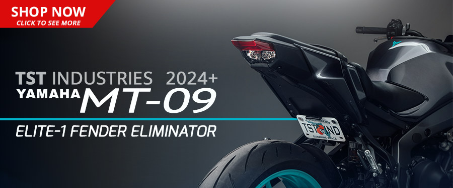 Ditch the oversized stock fender and upgrade your 2024 Yamaha MT-09 with the sleekest tail tidy on the market, the TST Elite-1 Fender Eliminator. Available Now!