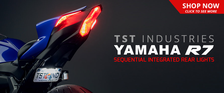 Upgrade your 2022+ Yamaha R7 with the TST Industries LED Sequential Integrated Tail Light