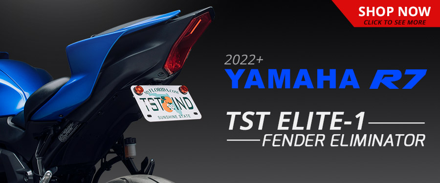 Ditch the oversized Yamaha stock fender with our all new TST tail tidy! The Elite-1 Fender Eliminator transforms your R7\'s tail section with high quality parts that don\'t add unnecessary bulk.