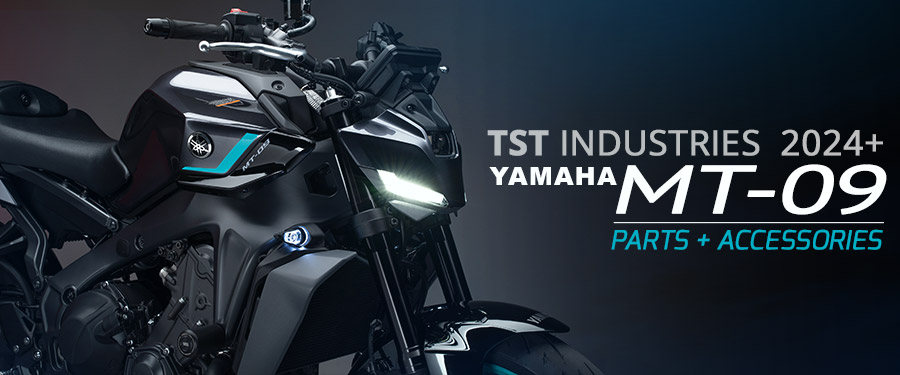 Upgrade your 2024 Yamaha MT-09 with parts and accessories exclusive from TST Industries.