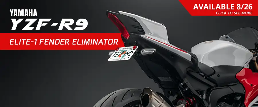 Upgrade your Yamaha YZF-R9 with the TST Elite-1 Fender Eliminator,  available August 26th.
