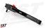 Durable black and red anodized finish. Durable black and red anodized finish.
