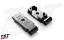 Swingarm back plates feature a durable black anodized finish. Swingarm back plates feature a durable black anodized finish.