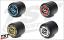 Example of various cap colors installed into frame slider pucks. Example of various cap colors installed into frame slider pucks.
