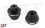 The Womet-Tech Fork Sliders move point of impact away from fork bottoms and brake rotors. The Womet-Tech Fork Sliders move point of impact away from fork bottoms and brake rotors.
