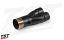Mid pipe features a high temp black powder coat finish. Mid pipe features a high temp black powder coat finish.
