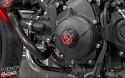 Womet-Tech Engine Protector for the Yamaha FZ-07 / MT-07, XSR700, or YZF-R7. (Red Slider Cap Sold Separately)