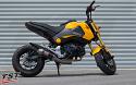 Easily install the Yoshimura RS-2 exhaust on your 2013-2016 Grom with the Low-Mount Exhaust Bracket - sold separately. 