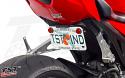 Mount your license plate in a tucked position under your CBR1000RR tail.