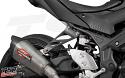 Works with any exhaust that utilizes the stock mounting location, such as Yoshimura's AT-2 exhaust.