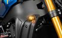 TST MECH-GTR Front LED Turn Signals installed on the 2022+ Yamaha XSR900.