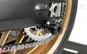 Womet-Tech Swingarm Spool Sliders installed on the 2022 Yamaha XSR900.
