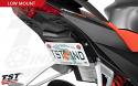 Gain a race bike inspired look with the Low Mount Elite-1 Fender Eliminator for your Aprilia 660 - Red washers shown