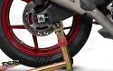 Can be used with properly outfitted rear stands to lift the rear of your motorcycle off the ground.