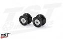 TST M8 Anodized Aluminum Swingarm Spools