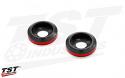 TST Accent Washer Kit for 8mm Pod Turn Signals - Red Anodized Washer Shown