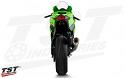 Designed for maximum lean angle on the Kawasaki ZX-10R.