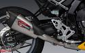 Yoshimura's Works finish provides a smooth matte finish to their race-grade stainless steel construction.