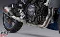 Yoshimura's Works finish provides a uniform matte look on the stainless steel construction.
