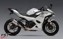 Yoshimura Street Series AT2 Stainless Slip-On Exhaust for Kawasaki Ninja 500 2024+