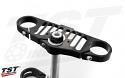 Provides weight savings compared to the stock triple clamp.