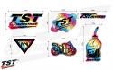Reference the sizes of the stickers.