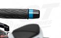Womet-Tech Bar Ends installed with the Blue anodized accent ring - sold separately.