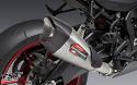 Yoshimura's AT2 canister features a carbon fiber tip and aggressive styling.