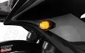 Super bright LED's ensure a bright light output. Clear flushmount shown on the Honda CBR300R.