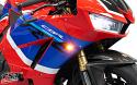 Upgrade your Honda motorcycle with super bright LED front flushmount turn signals.