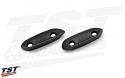 CNC machined aluminum with a durable black anodized finish.