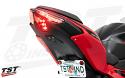 LEDs activate to 100% in side fields along with center field activation during brake mode.