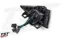 This Ninja 500 integrated tail light has plug and play installation and an easy to reach program button.